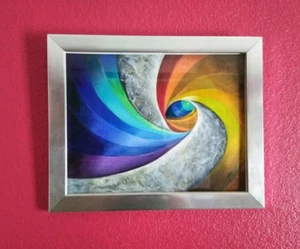 Untitled Original Acrylic Hand Painted Abstract Art by Velasquez 9 X 12in. - Picture 1 of 1