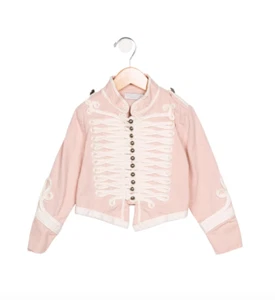 NWT STELLA McCARTNEY BAND JACKET Size 10 SGT. PEPPER Military Dusty Pink - Picture 1 of 6