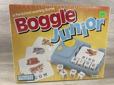 Vintage Boggle Junior, Preschool Learning Game, Parker Brothers 1988 ~ NEW - Image 1 of 3