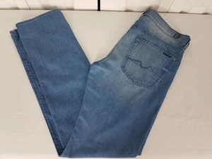 7 For All Mankind Damen Jeans Schlankmacher Denim Blau Größe 32 - Bild 1 von 12