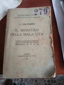 Gaetano SALVEMINI - Il Ministro della mala vita - La Voce 1910 prima edizione - Foto 1 di 5