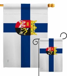 Provincia di Finlandia Itä Suomen laänin vaakuna bandiera da giardino cortile casa striscione - Foto 1 di 19