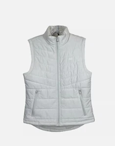 DKNY Women's Puffer Vest Light Grey Full Zip Front Pockets Size XL New! - Picture 1 of 2