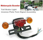Motorcycle Scooter Tail Brake Light Rear Lamp License Plate Turn Signal Assembly