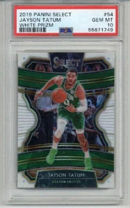 2019 PANINI PRIZM WHITE PRIZM #54 JAYSON TATUM CELTICS /149 PSA 10 LOW POP RARE - Picture 1 of 2