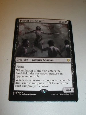 MTG Magic Miscut Misprint Patron of the Vein x1 Commander 2017 NM - Image 1 of 2