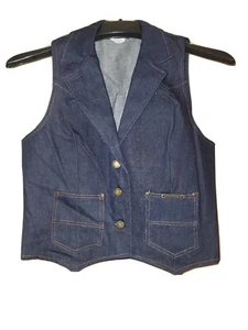 Vintage Willie Nelson Denim Vest, Woman's Medium - Picture 1 of 5