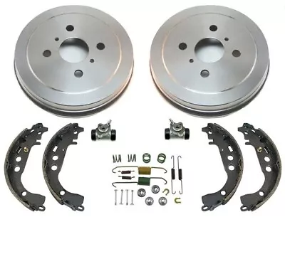 Fits 2001-03 Toyota Prius Rear Brake Drum Drums & Shoes Wheel Cylinders Springs - Image 1 of 4