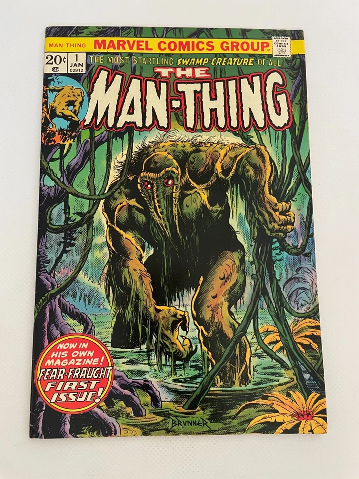 Cómic de Marvel Man-Thing # 1 en estado bastante bueno/casi nuevo arte de portada criatura del pantano 7 LI6 Foto 1 de 2