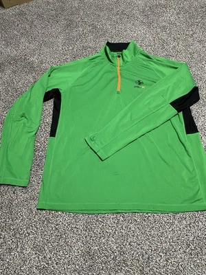 RLX - Ralph Lauren Para Hombres XXL 1/4 Cremallera Pullover Verde Camisa de Golf Jersey Elástico Foto 1 de 4