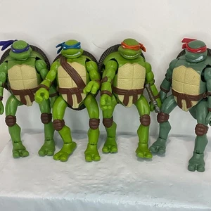 TMNT Mutations Set Of 4 MIke Don, Leo, Raph. 5” Transforming Ninja Turtle 2007 - Picture 1 of 12