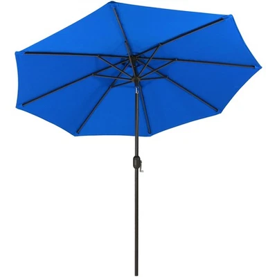 Sunnydaze Sunbrella 9-Foot Patio Umbrella with Auto Tilt and Crank - Rust Res... - Image 1 of 4