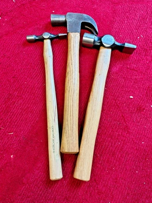Claw Hammer Cross Pein Hammer and Pin Hammer Set of 3 Carpenters hammers - Image 1 of 4