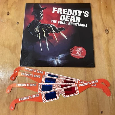 Freddy's Dead The Final Nightmare in 3-D W/ 4x 3-D Glasses (1992) Laserdisc LD - Image 1 of 4
