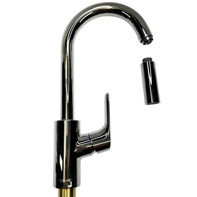 hansgrohe 04506831 Focus Pull Down Sprayer Kitchen Faucet - Polished Nickel - Image 1 of 4