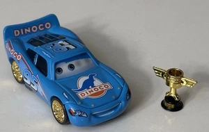 Disney Pixar Cars Bling Bling Gold Lightning McQueen Loose Mattel Diecast Dinoco - Picture 1 of 6