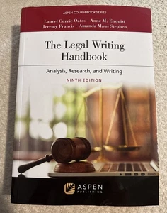 ASPEN The Legal Writing Handbook Analysis , Research And Writing 9th Edition - Foto 1 di 2