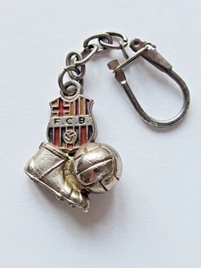 Vintage Schlüsselanhänger FC Barcelona mit Wappen - Bild 1 von 2