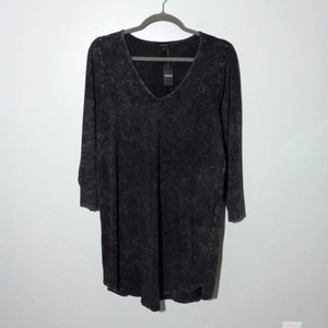 Torrid Dress size 3 or 3X, NEW! Gray Acid Cotton Knit Wash Slim Bodycon Modern - Picture 1 of 10