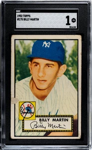 1952 Topps Billy Martin #175 SGC 1 - Bild 1 von 2