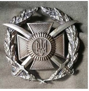 UKRAINE ARMY WAR 2022-2025 beret hat badge pin cockade - Land Forces - Picture 1 of 1