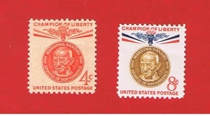 #1174-1175  MNH OG  Gandhi-Champions of Liberty  Free S/H - Picture 1 of 1
