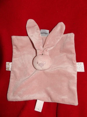 Doudou Plat Nattou Lapin Lapidou  Rose - Photo 1/2