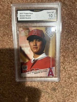 2017 TOPPS NOW ROOKIE #OS-80 SHOHEI OHTANI RC GMA 10 GEM MT  🔥📈 - Image 1 of 2