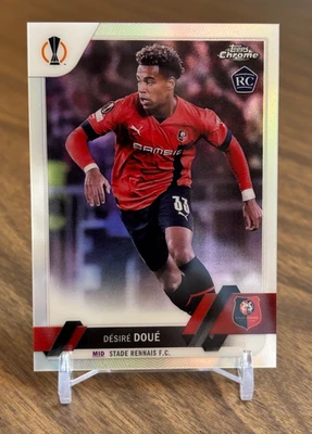 Desire Doue 2022 2023 2022-23 Topps Chrome UEFA UCC #48 Refractor Rookie RC - Image 1 of 2