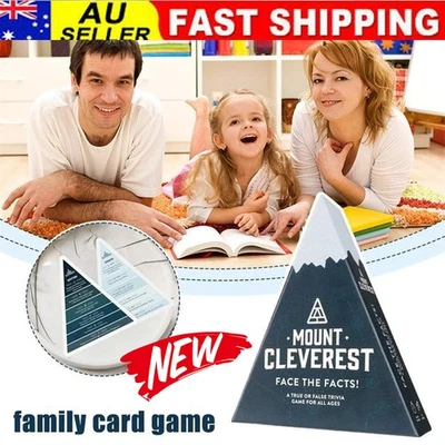 MOUNT CLEVEREST - Original Edition True or False Trivia GameFun Family Card Game - image 1 of 4