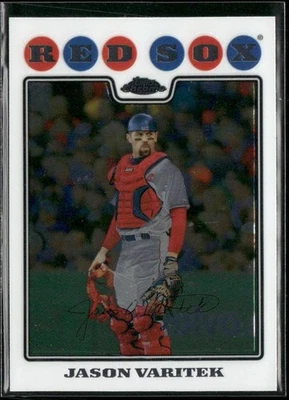 2008 Topps Chrome Jason Varitek #36 Boston Red Sox - Image 1 of 2