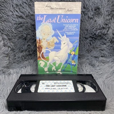 The Last Unicorn VHS 1994 Angela Lansbury Jeff Bridges Mia Farrow 90’s Anime - Image 1 of 4