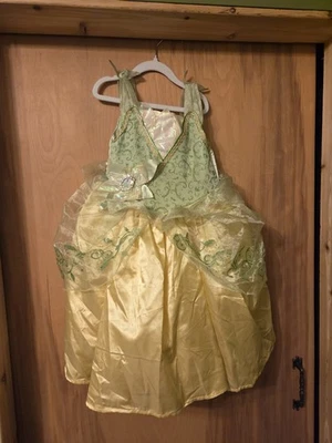 Disney Store Princess The Frog Tiana Girls Dress/Halloween Costume~size 4-6 NWT - Image 1 of 4