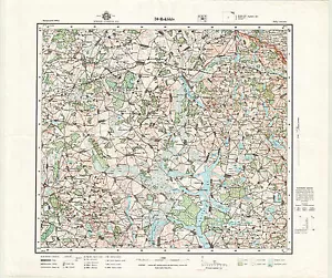 1939 Carta topografica vintage esercito ROKIŠKIS (Lituania), scala 1:75 000 - Foto 1 di 6