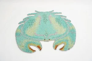 Kim Seybert Hand-beaded Crab Dinner Placemat Table Centerpiece - Picture 1 of 12