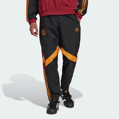Pantalones De Chándal Adidas AS ROMA Originals Negros - Imagen 1 de 4