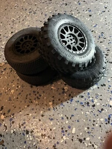 Schumacher Mini Pin SS Stagger Rib Tires Short Course Jconcepts Wheels #101 - Picture 1 of 5