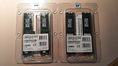 408853-B21 8GB  4x2GB PC2-5300 Dual Rank Reg Server Memory HP - Image 1 of 4