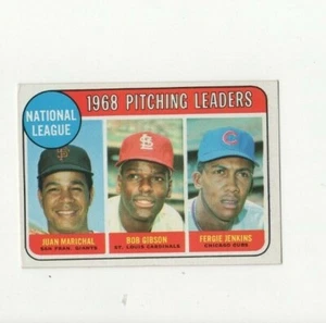 1969 Topps #10 Pitching Leaders Bob Gibson Marichal Jenkins EX/EXMT Mid Grade - Picture 1 of 1