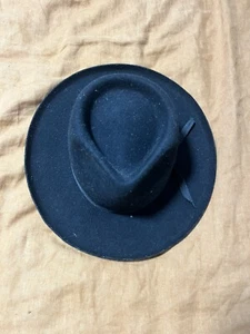 Lack Of Colour Black Fedora Hat - Picture 1 of 4