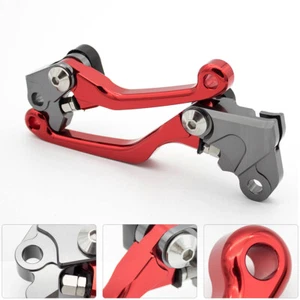 For CRF250RX 19-2021 CRF450RX 17-20 Pivot Brake Clutch Lever Motorcross Bike Red - Picture 1 of 10