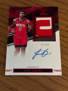 2022-23 Tari Eason impeccable T-mall /88 Rookie Patch Auto RPA RC Rockets - Picture 1 of 2