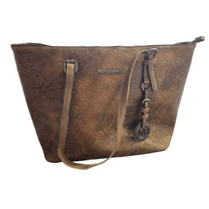 Montana West Concealed Carry Shoulder Bag Tooled Leather Western