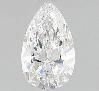 lab grown diamond IGI certified cvd diamond Pear D color VVS2 0.53ct. - Image 1 of 4