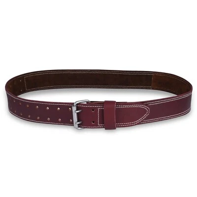 FUERI Premium Leather Tool Belt Grain Non-Padded Work Belt for men heavy duty