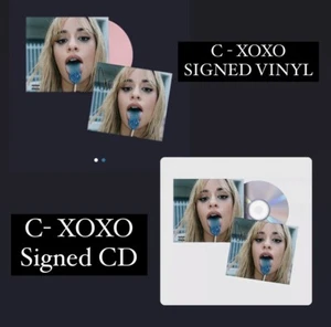 ⭐️ CAMILA CABELLO C, XOXO Baby Pink SIGNED Vinyl LP And CD Autographed SOLD OUT - Picture 1 of 7