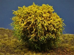 Diorama Zubehör, 1 Modellbaum- Busch mit gelben Blüten, 15 - 16 cm hoch - Bild 1 von 3