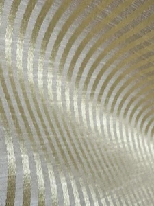 CHINTZ Fabric Windsor Ticking Stripe yellow Upholstery Drapery 54"w 2 yds - Picture 1 of 5