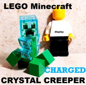New LEGO Crystal Creeper MINECRAFT Charged Monster Village Creepy Dude Four Feet - Picture 1 of 1
