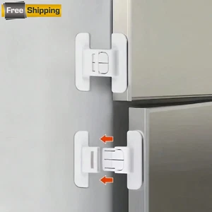 Cierre de puerta de refrigerador 5 piezas - Cerraduras magnéticas, sin perforación, cerradura de seguridad para bebés - Imagen 1 de 8